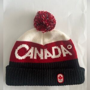 Hudson's Bay 2010 Olympics Team Canada Beanie Used ADULT SIZE - Knit Hat